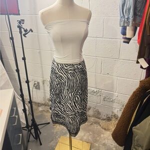 Xhilaration zebra print y2k skirt